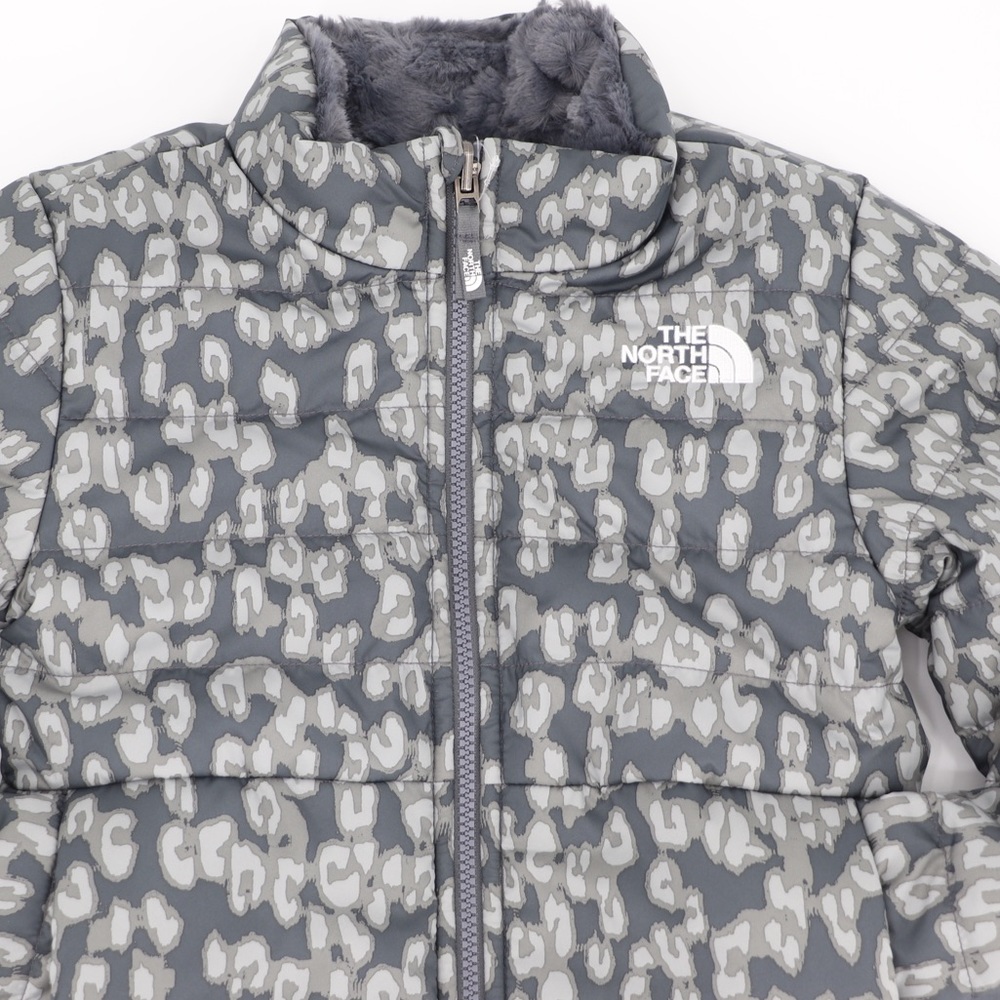 New The North Face Medium 10/12 Youth Girls Mossbud Swirl Jacket Grey - Picture 12 of 16